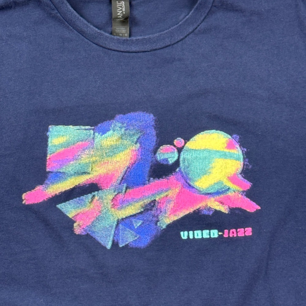 The Yetee Video Jazz Marc Junker Graphic T Shirt Mens XL Vaporwave Synthwave
